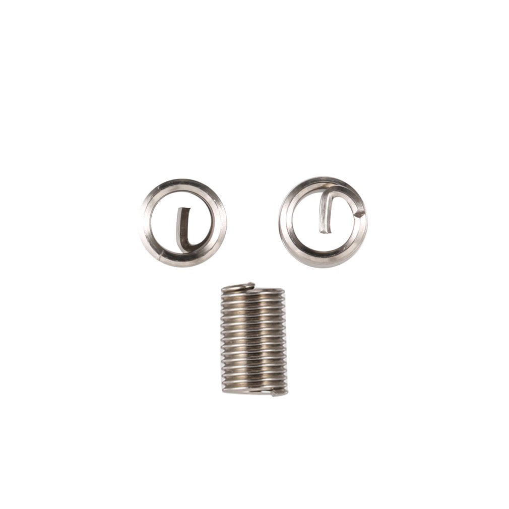 CalmTime 40PCS Threaded Inserts M6 1.0 3D Stainless Steel Wire Helicoil Fasteners Hardware Repair Tools Screw Sleeve Set 